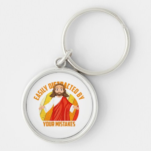 Grappige Jezus Sleutelhanger (Voorkant)