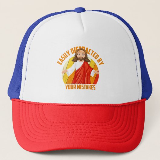 Grappige Jezus Trucker Pet (Voorkant)