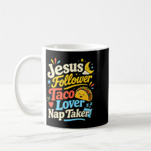 Grappige Jezus volgeling taco dutje slapende gelie Koffiemok