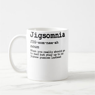 Grappige Jigsaw Puzzel Liefhebber - Jigsomnia Defi Koffiemok