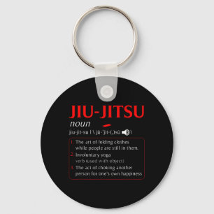 Grappige Jiu Jitsu-definitie Braziliaans BJJ MMA Sleutelhanger