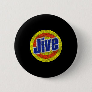 Grappige Jive Retro Logo Voor Luidruchtige Monden Ronde Button 5,7 Cm