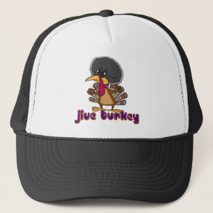 grappige jive turkey cartoon met tekst trucker pet