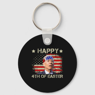 Grappige Joe Biden 4 juli Happy 4e Pasen VS Sleutelhanger