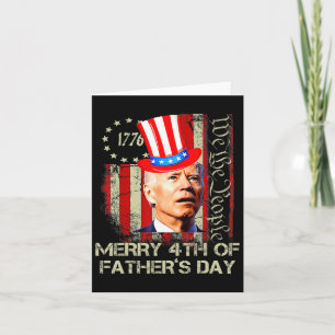 Grappige Joe Biden 4 juli vrolijke 4e Vaderdag Kaart