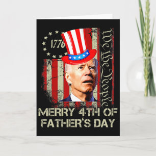 Grappige Joe Biden Fijne Vaderdag T-Shirts 4 Kaart