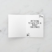 Grappige Joe Biden Kerst: Hou je bek man Kaart (Binnen)