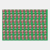 Grappige Joe Biden Sinterklaas Custom Gezicht Foto Inpakpapier Vel (Voorkant 2)