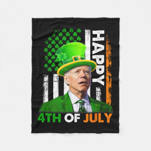 Grappige Joe Biden St Patricks Dag Gelukkig 4th va Fleece Deken
