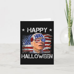Grappige Joe Biden vierde 4 juli Happy Halloween Kaart