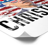 Grappige Joe Biden vrolijk 4e kerstmis 4e juli Poster (Hoek)