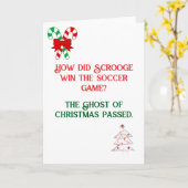 Grappige Joke ontwierp kerst Kaart (Gele Bloem)