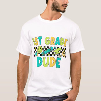 Grappige jongen voor het eerst op school t-shirt