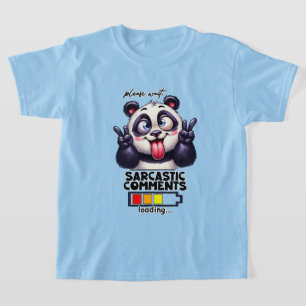 Grappige jongens sarcasme laden woordkunst t-shirt