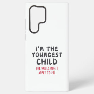 Grappige jongste kind citaat samsung galaxy hoesje