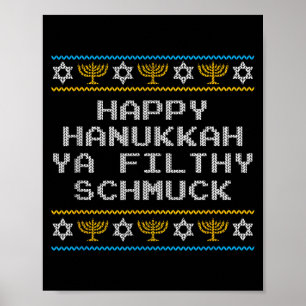 Grappige Joodse Hanukkah Ya Vieselijke Vriend Poster