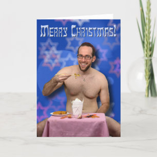 Grappige Joodse Kerstkaart Feestdagen Kaart