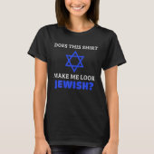 Grappige Joodse ster van David Hanukkah Gift T-shirt (Voorkant)