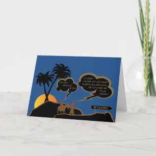 Grappige Joseph en Mary Feestdagen Kaart