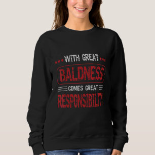 Grappige kaalheid Joke Kaal Man Bearded Balding Trui