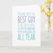 Grappige kaart: Beste man verjaardag Kaart (Gele Bloem)