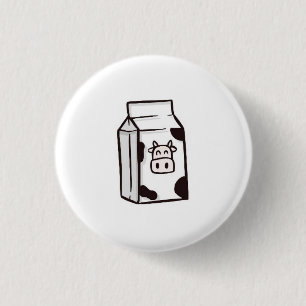 Grappige kaart, koeienmelk kaart, humoristische ka ronde button 3,2 cm