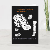 Grappige kaart op pensionering en overtolligheid (Voorkant)