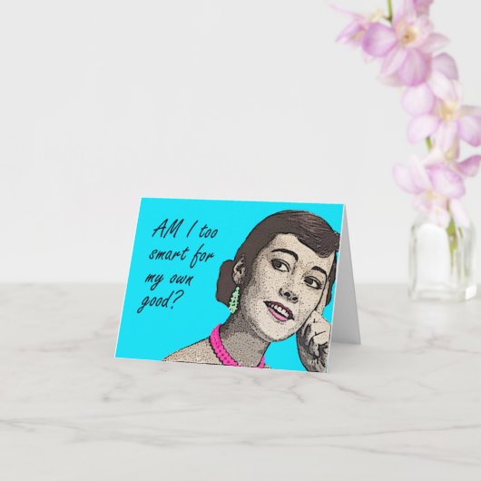 grappige Kaart van Birthday (Orchidee)