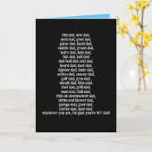 Grappige kaart voor elke papa op Vaderdag (Gele Bloem)