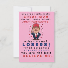 Grappige kaart voor moeder van dochter, zoon, Kind