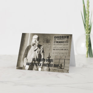 GRAPPIGE  KAART VOOR UNIEKE BEBAARDE MANNEN BAARD