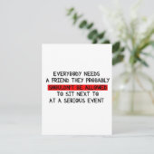Grappige Kaarten voor een vriend / Iedereen heeft  (Staand voorkant)