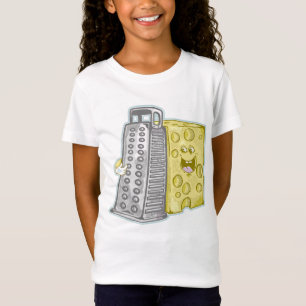 Grappige kaas en kaas rasp t-shirt