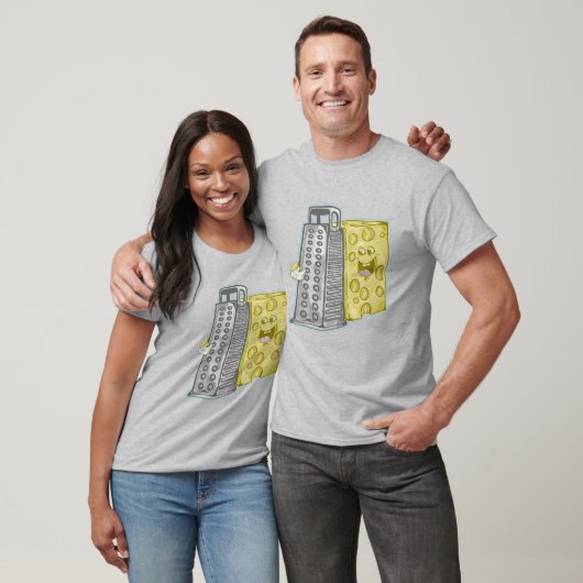 Grappige kaas en kaas rasp t-shirt (Unisex)