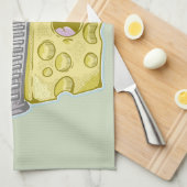 Grappige kaas en kaas rasp theedoek (Quarter Fold)