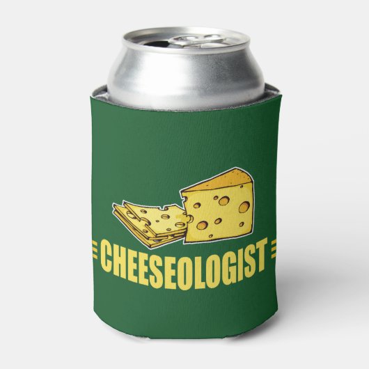 Grappige Kaaseoloog Cheesehead Blikjeskoeler (Blikje Voorkant)