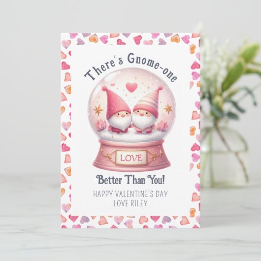 Grappige Kabouter Een Beter Dan Jij Valentijnsdag Feestdagenkaart (Staand voorkant)