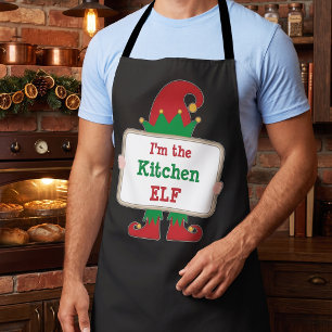 Grappige Kabouter in de Keuken Kerstvakantie Schort
