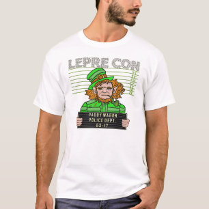 Grappige Kabouter Leprecon Mugshot T-shirt