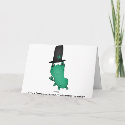 Grappige kabouterkikkers kaart (Achterkant)