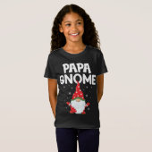 Grappige kabouters schattig papa Gnoom Kerstmis sc T-shirt (Voorkant volledig)