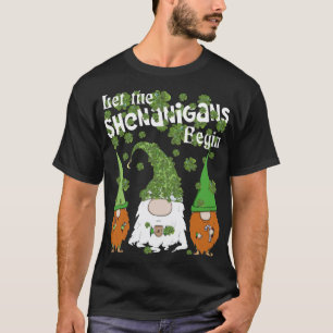 Grappige kabouters Shamrock laat Shenanigans begin T-shirt