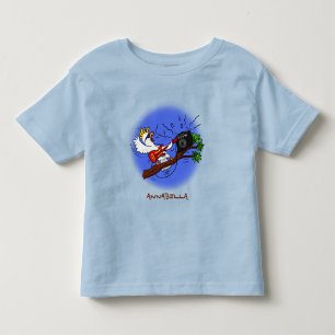 Grappige kaketoe die rockgitaar speelt cartoon kinder shirts