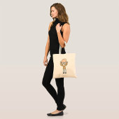 Grappige Kale Excentrieke Oude Man met Baard Tote Bag