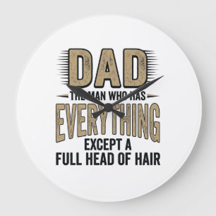 Grappige Kale Papa Vintage Typografie Shirt Ontwer Grote Klok