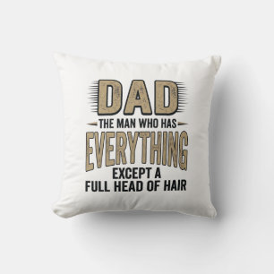 Grappige Kale Papa Vintage Typografie Shirt Ontwer Kussen