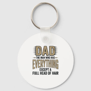 Grappige Kale Papa Vintage Typografie Shirt Ontwer Sleutelhanger