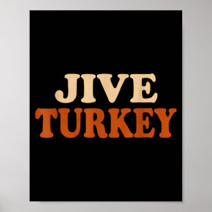 Grappige kalkoen grappige Thanksgiving Poster