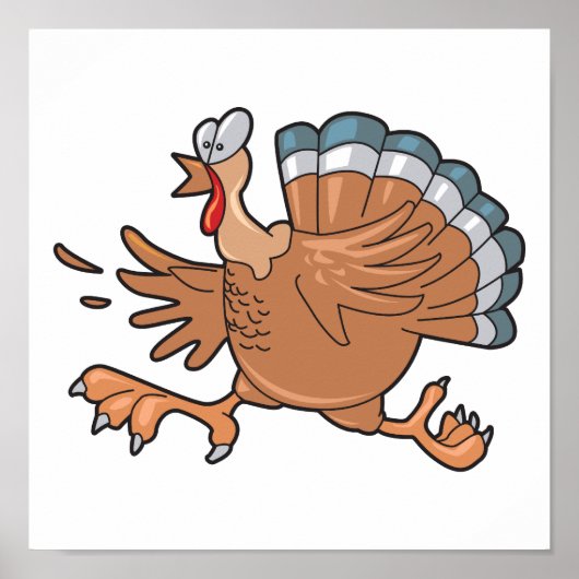 grappige kalkoen poster (Voorkant)