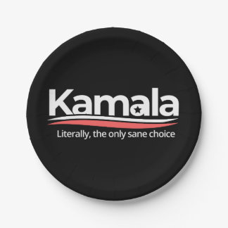 Grappige kamala 2024, letterlijk de enige verstand papieren bordje